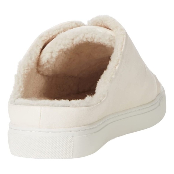 New Gentle Souls by Kenneth Cole Rory Ruffle Mule Cozy Off White Slip On Shoes - Picture 5 of 10